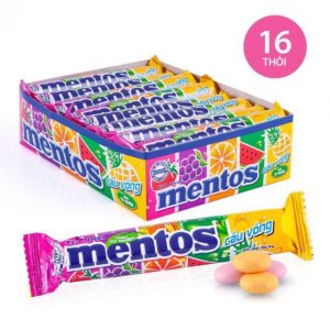 kẹo Mentos Trái Cây Hộp 16 thỏi