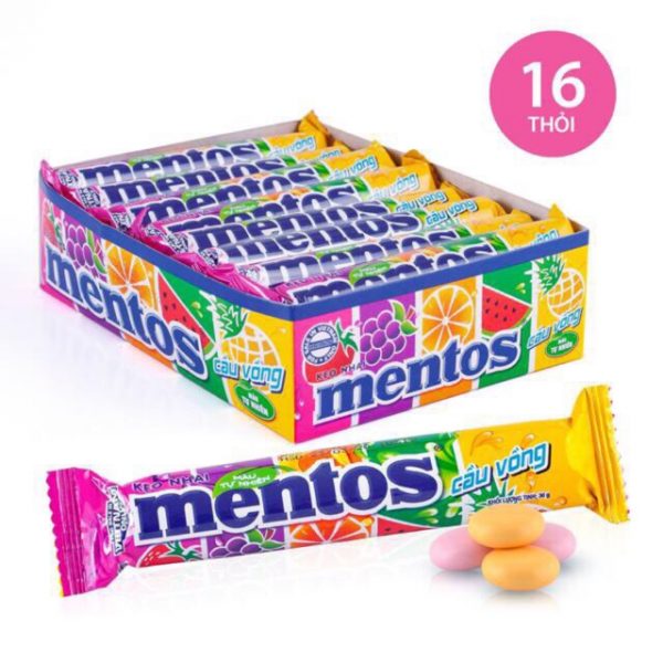 kẹo Mentos Trái Cây Hộp 16 thỏi